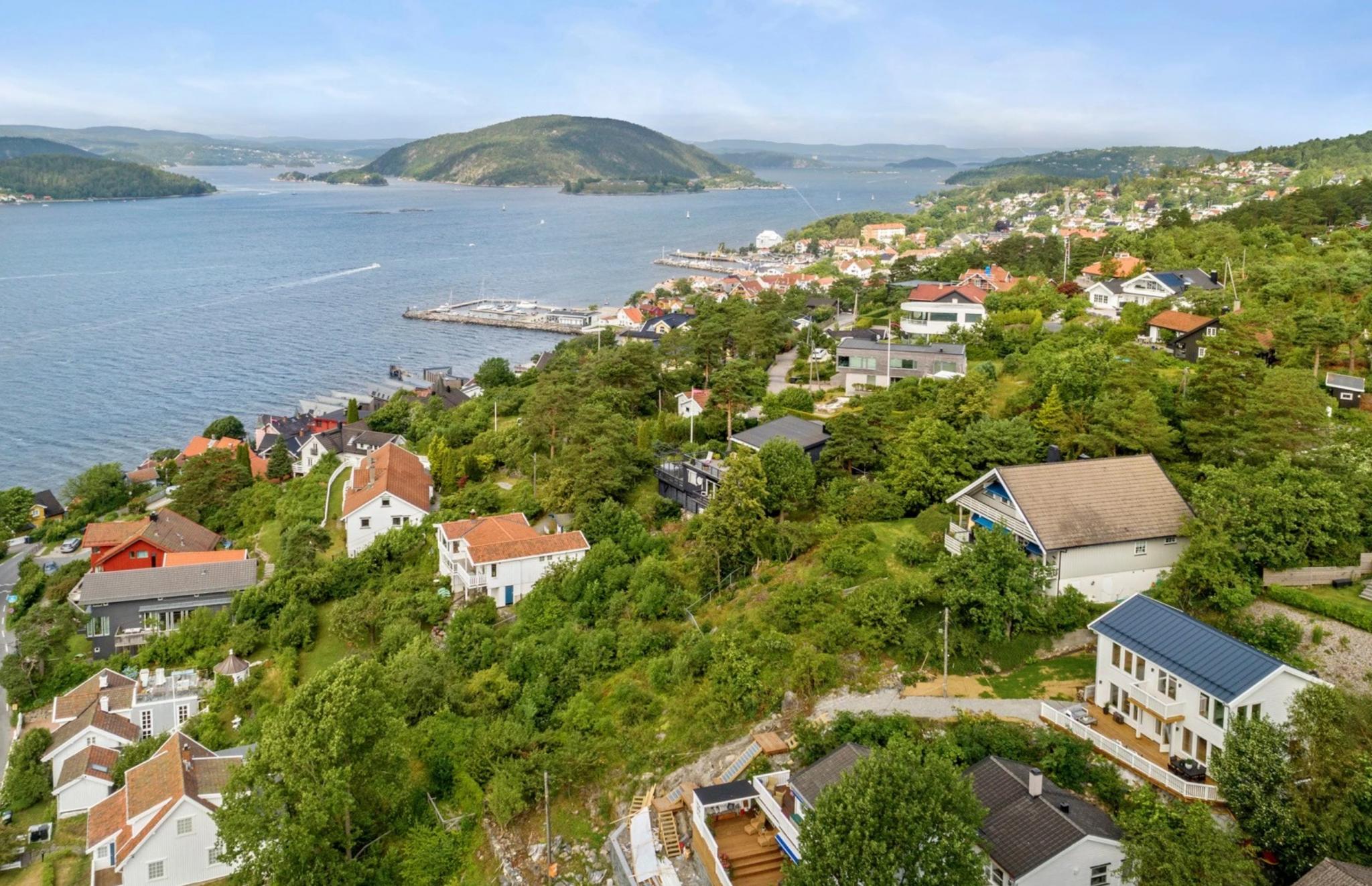 Oversiktsbilde - kort gangavstand til Drøbak sentrum.